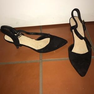 Black low heels